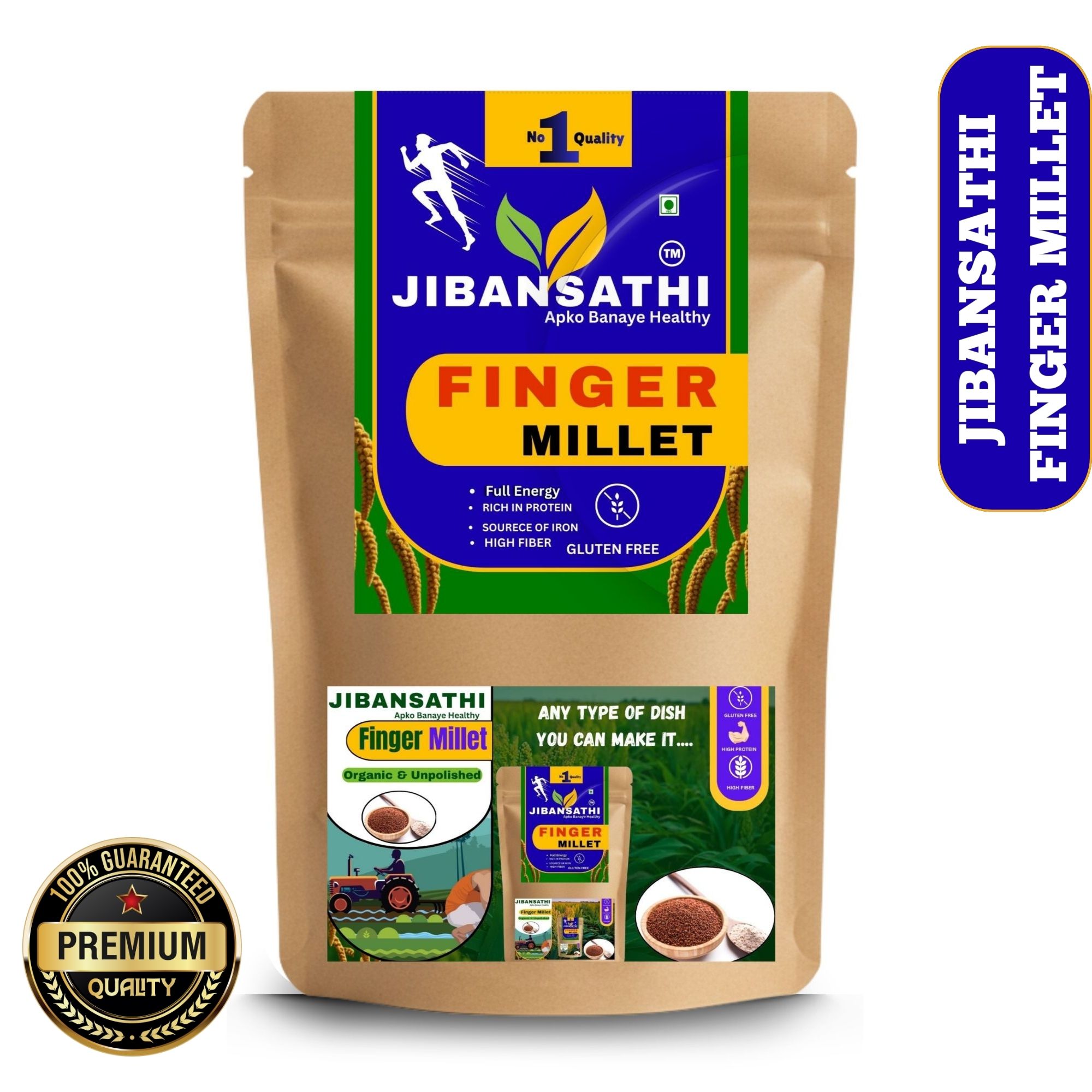 Finger Millet Raw Health Benefit Millet Ragi Millet